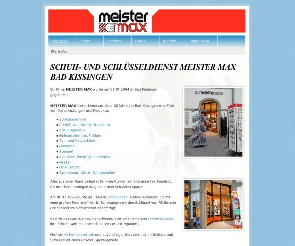 Meister Max - Schuh- und Schlüsseldienst - 97688 Bad Kissingen